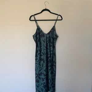 NTW! A New Day Midi Patterned Satin Slip Dress